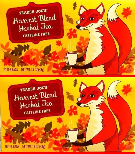 [24545452332] Trader Joe's Harvest Blend Herbal Tea, Caffeine Free, 20 Count (Pack of 2) 