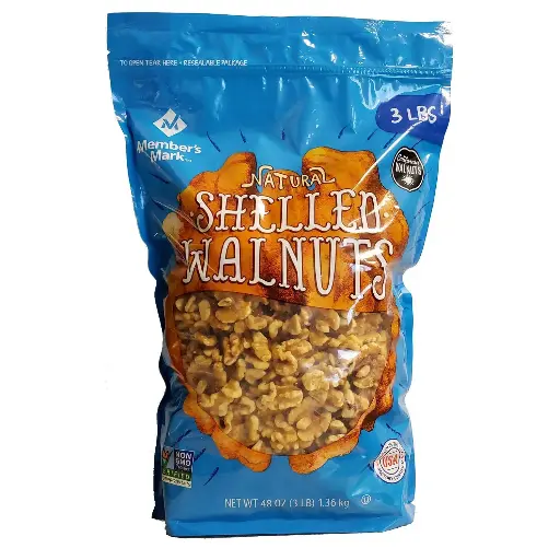 [9080890984] An Item of Natural Shelled Walnuts (3 lbs.) - Pack of 2 - Bulk Disc 
