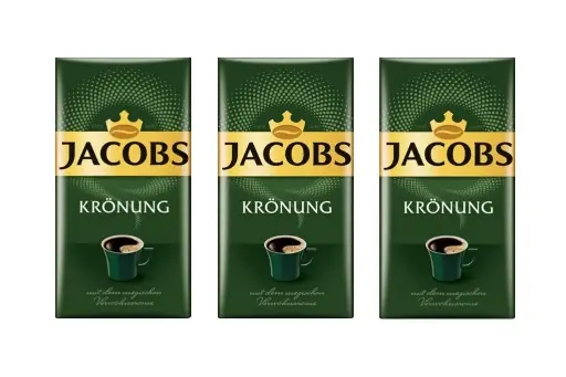 [9090189] Jacobs Kronung Ground Coffee 500 Gram / 17.6 Ounce (Pack of 3) 