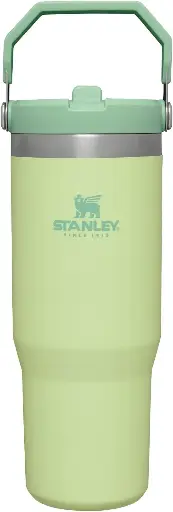 [909020] Stanley IceFlow Stainless Steel Tumbler - Vacuum Insulated Water Bottle for Home, Office or Car Reusable Cup with Straw Leak Resistant Flip Cold for 12 Hours or Iced for 2 Days, Citron, 30oz 