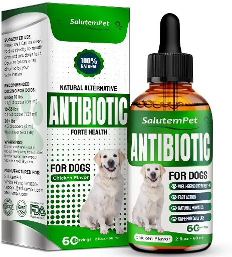 [25253015] Natural Antibiotics for Dogs | Dog Antibiotics | Supports Dog Allergy Relief | Dog Itch Relief | Dog Allergy Support | Dog Multivitamin | Pet Antibiotics | Dog Antibiotics | 2 Oz 